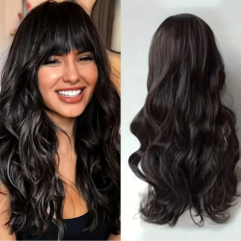 New synthetic fiber wig female