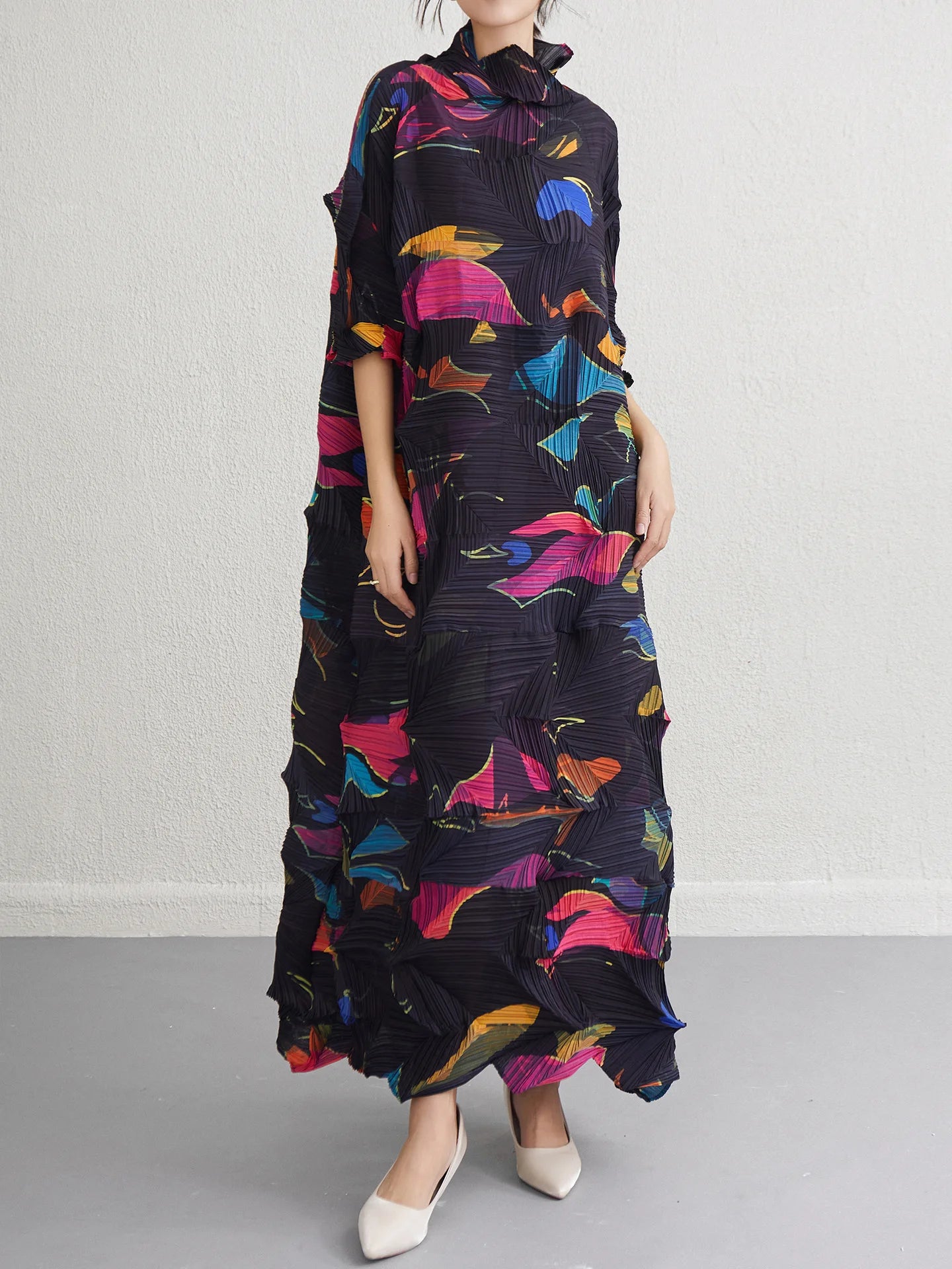 Miyake Fold 2025 Spring New Dress