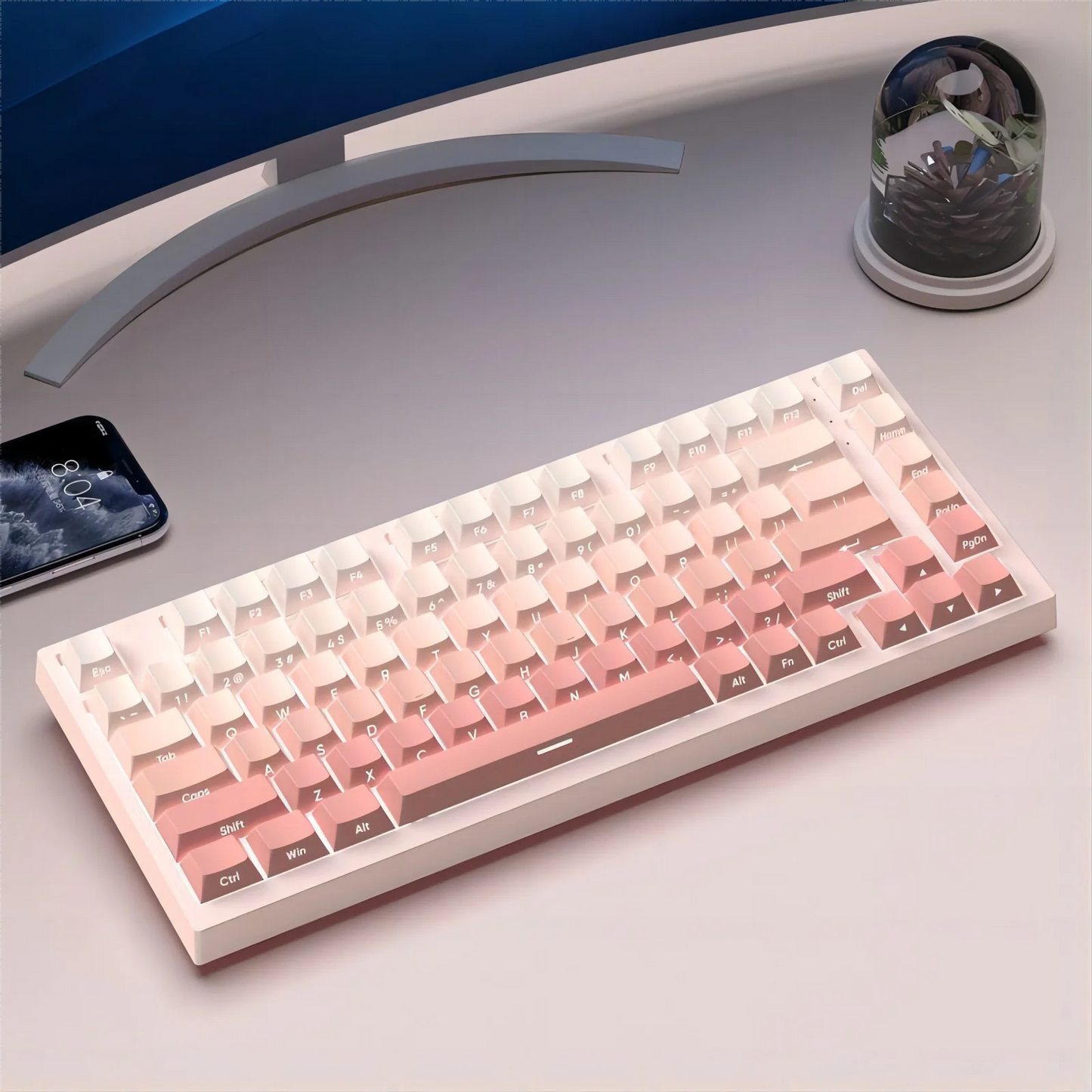 133 Keys Side Print Shine Through Keycap Set Double