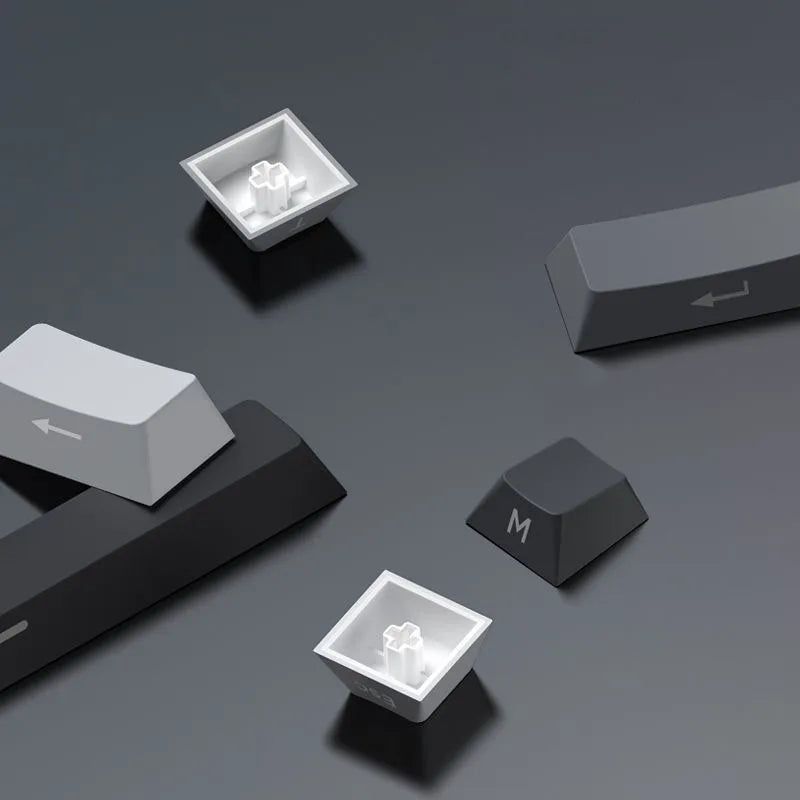 133 Keys Side Print Shine Through Keycap Set Double