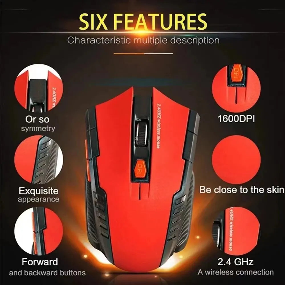 2.4GHz Wireless Mouse Optical Mice with USB Receiver