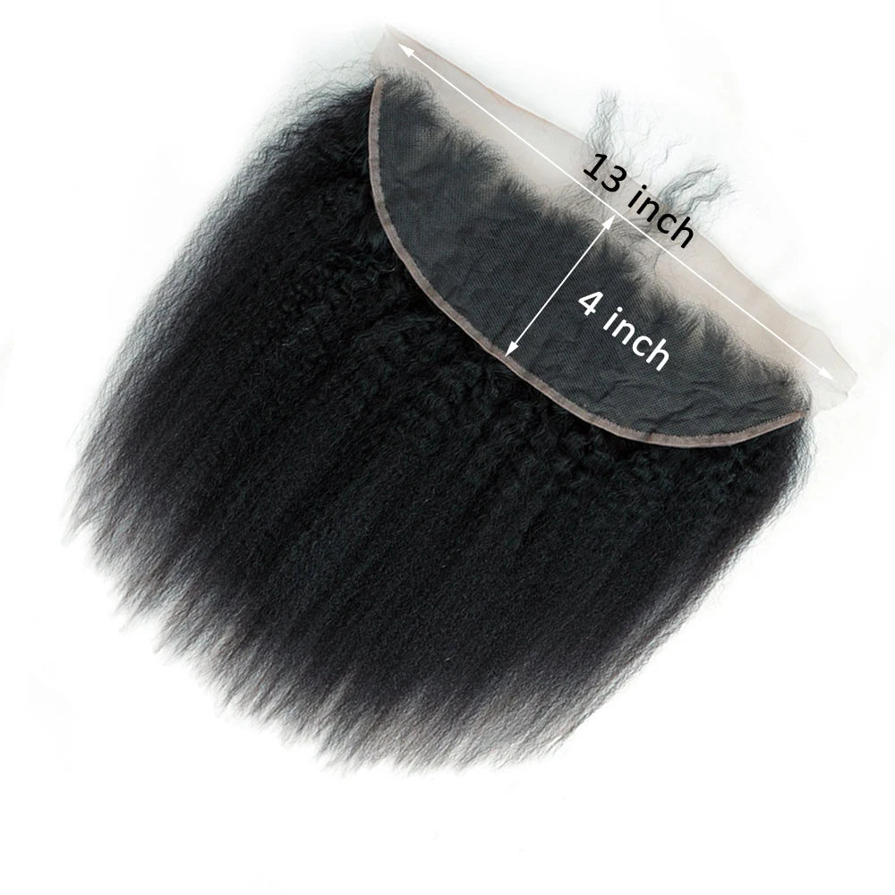 Kinky Straight 13x4 13x6 Lace Frontal Closure
