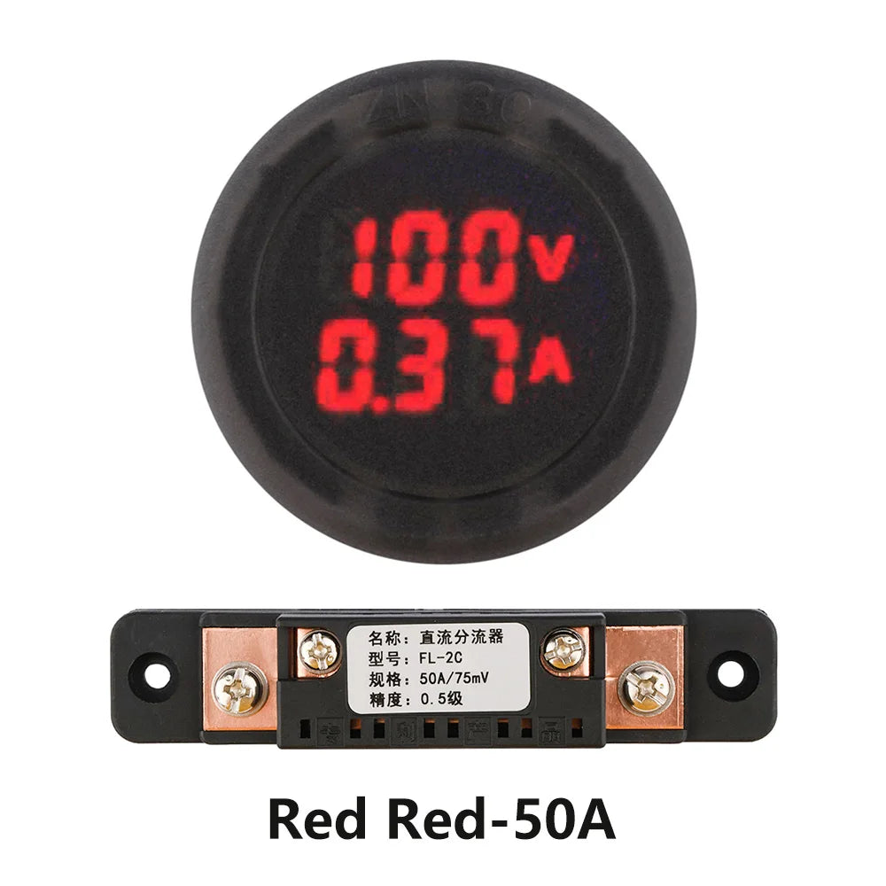 DC 5V ~ 100V LED Digital Display Voltmeter Ammeter