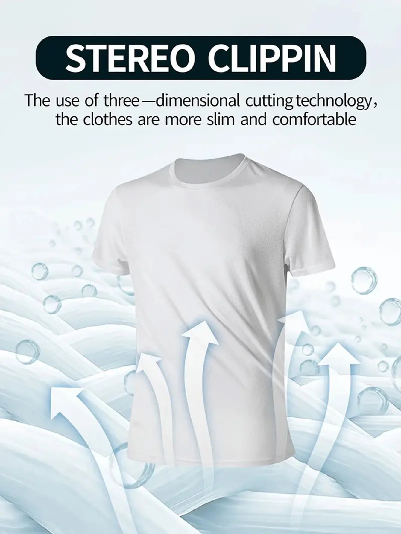Round Neck T-Shirt 1 Piece White Ultra-Light Men's