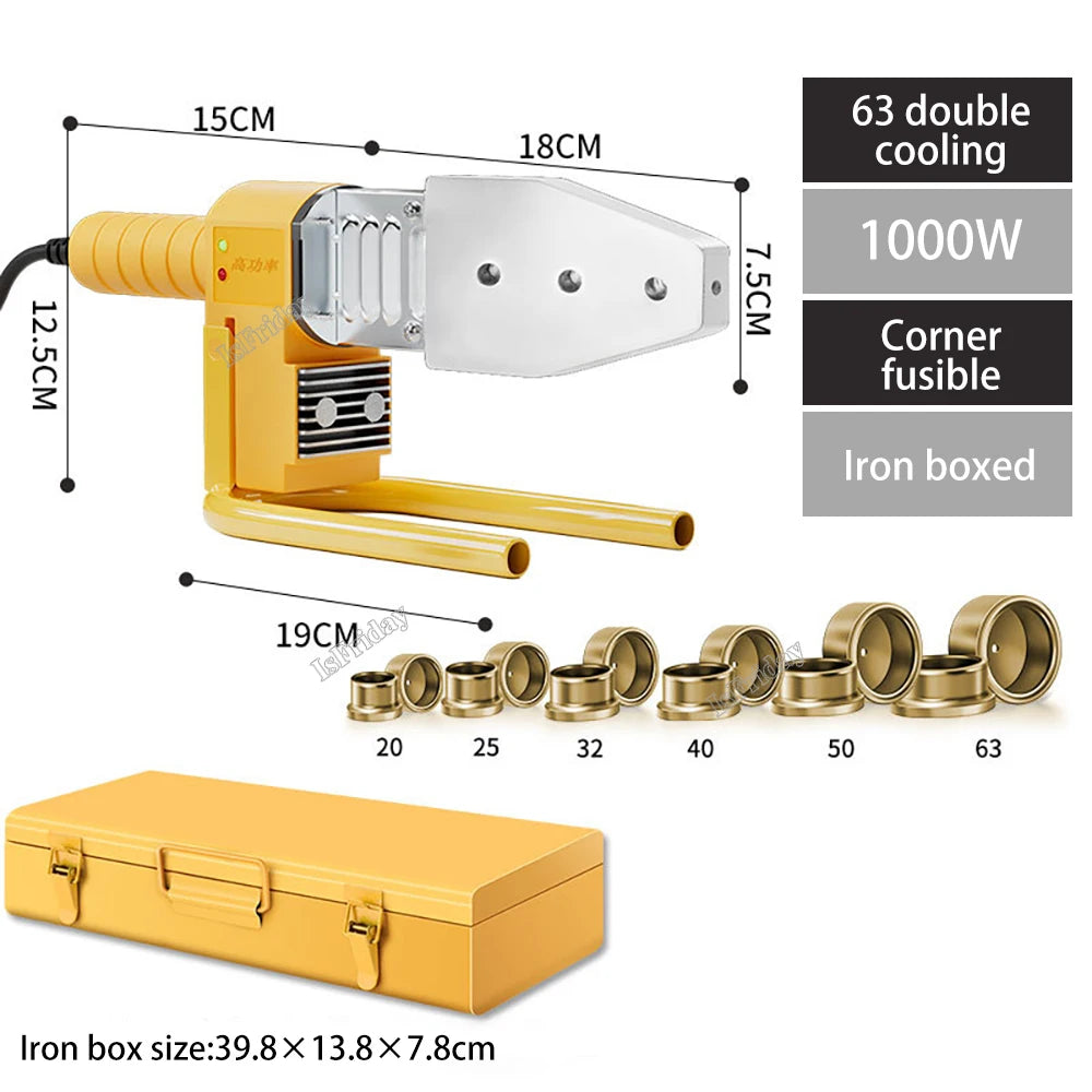 PB/PP/PE/PPR Pipe Welding Machine 600W-1000W pvc pipe