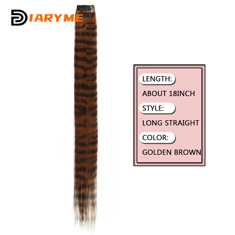 Synthetic One Card Hair Extension Wig Hair