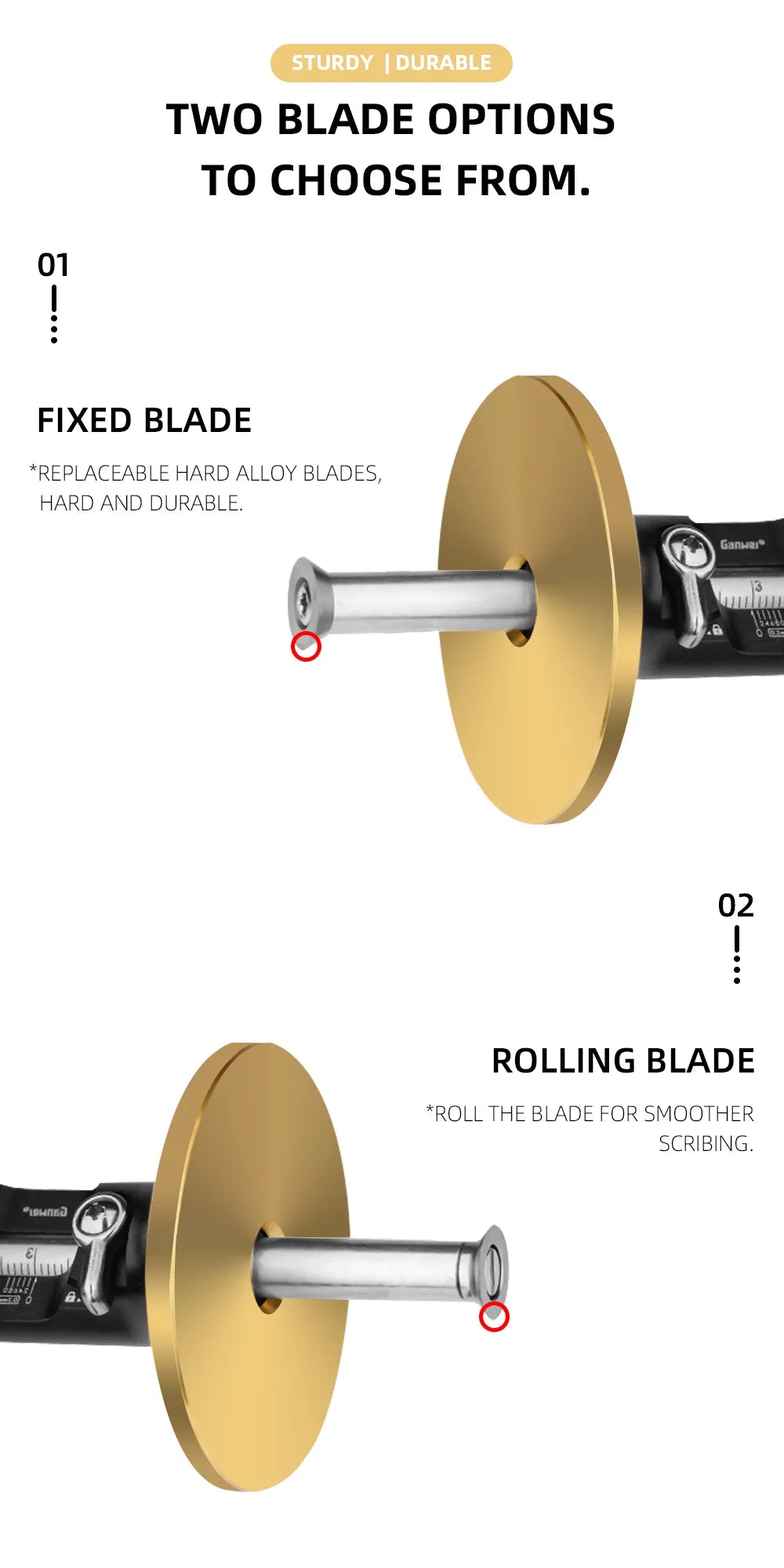 Woodworking European Style Scriber High Precision Blade