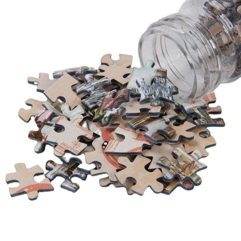 150PCS Mini Test Tube Cartoons Tiger Jigsaw Puzzle for Adult Kids