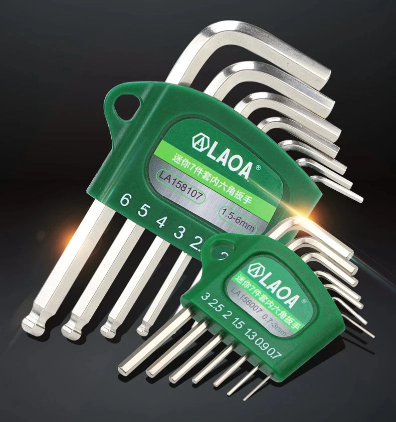 LAOA Mini 7-piece allen wrench hexagonal hexagonal screwdriver