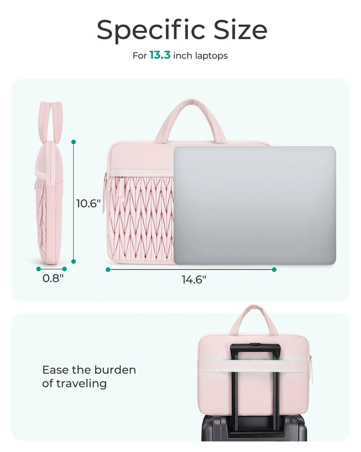 BAGSMART Women Laptop Case