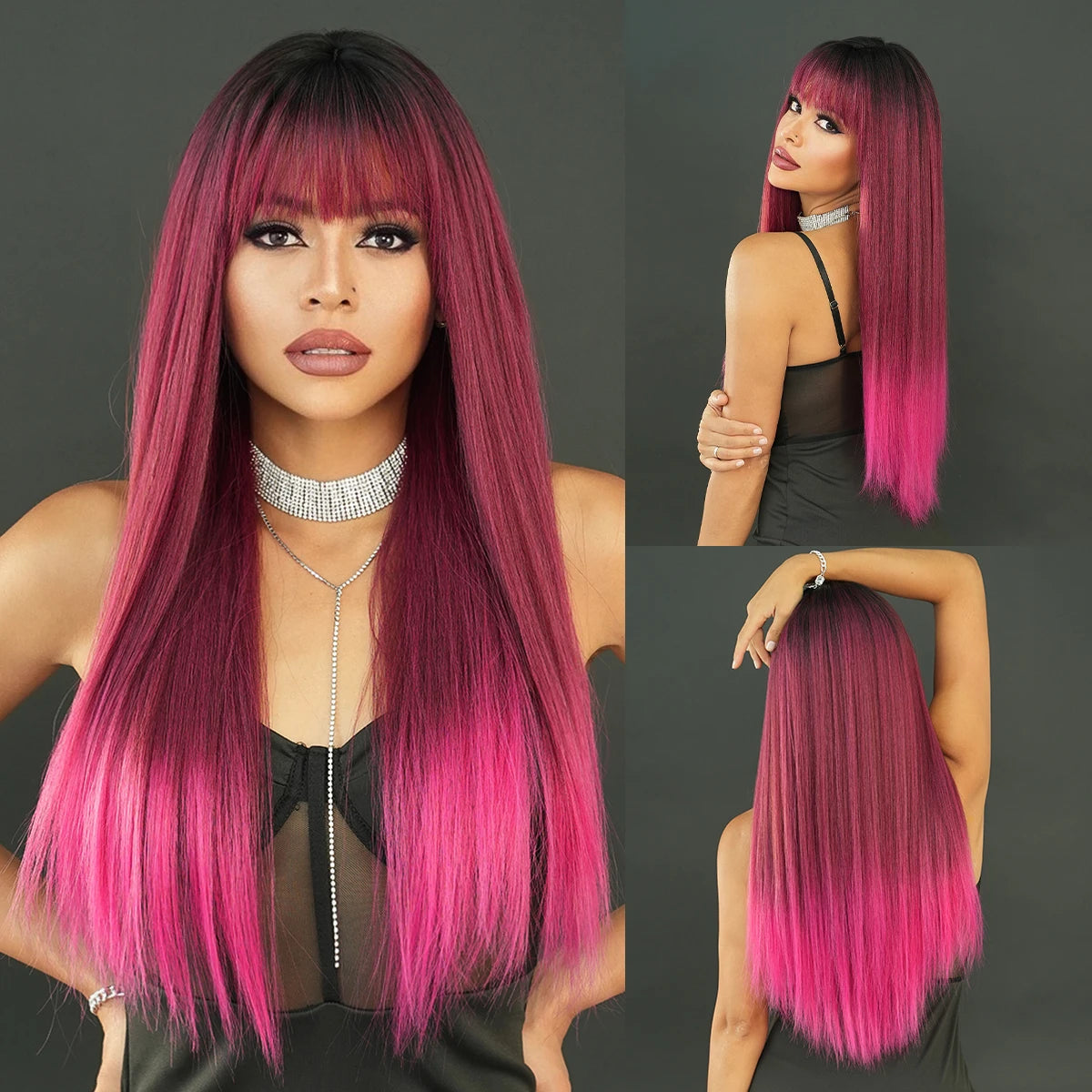 NAMM Long curly Hair Wig Brown