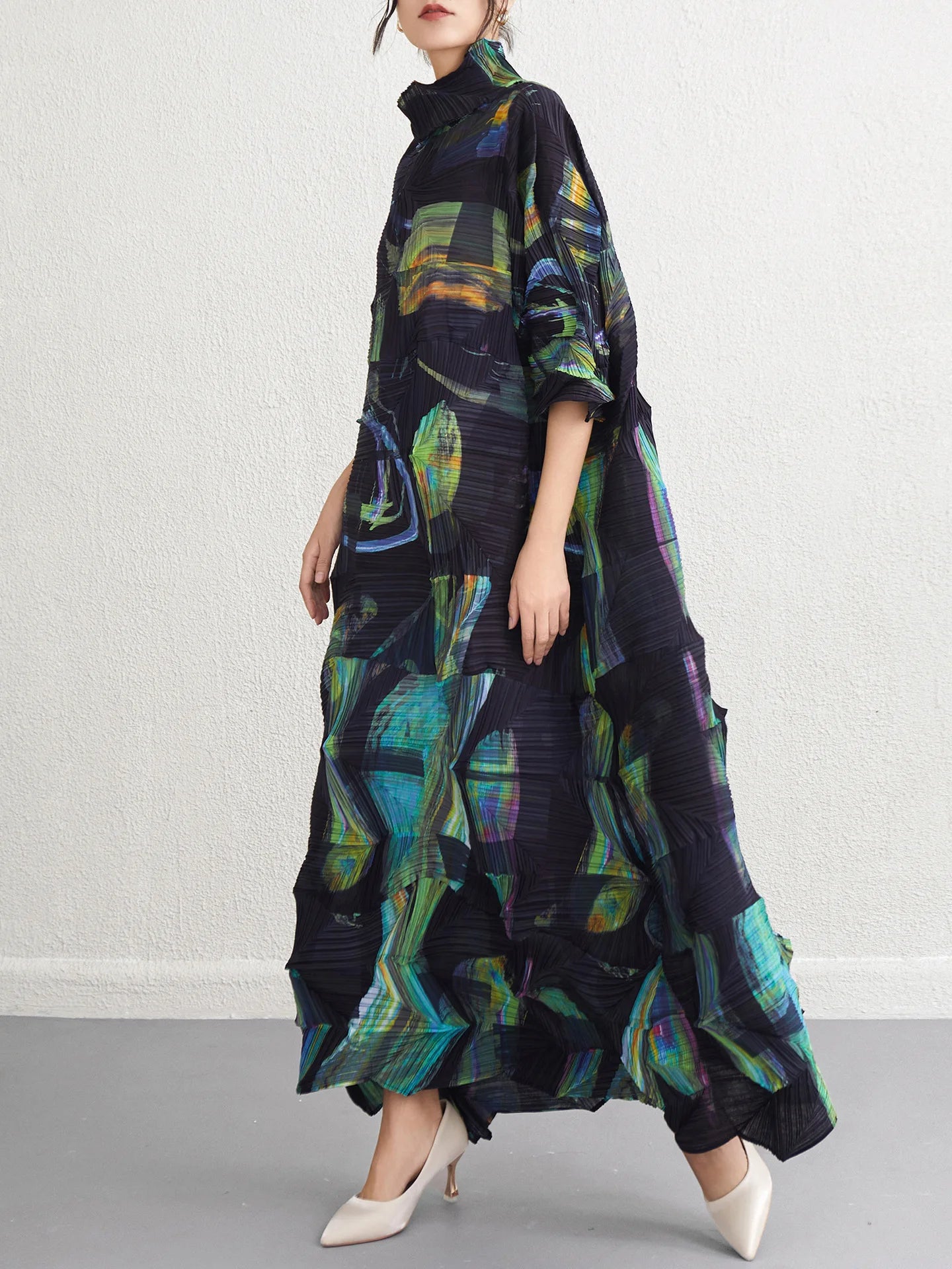 Miyake Fold 2025 Spring New Dress
