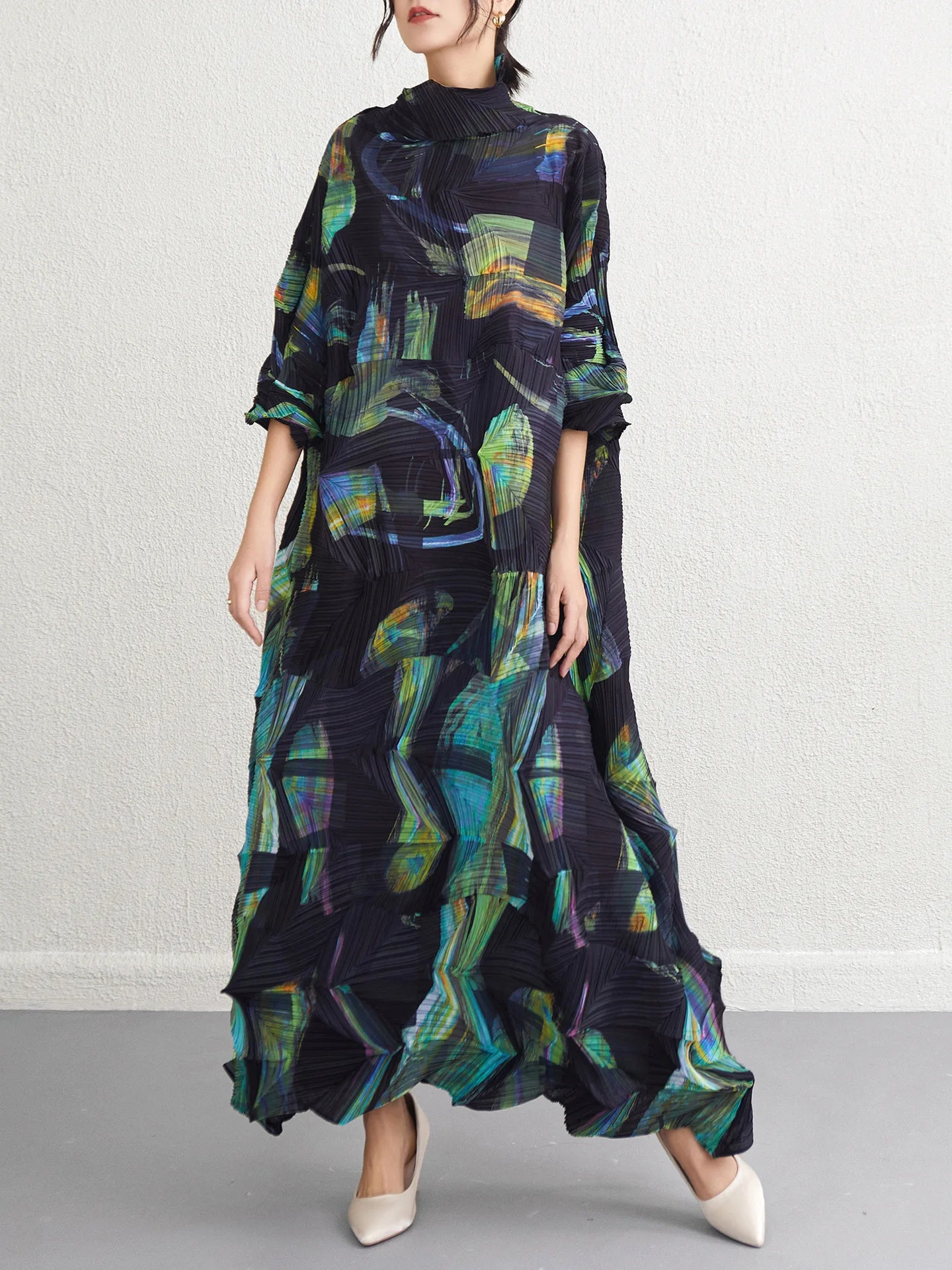 Miyake Fold 2025 Spring New Dress