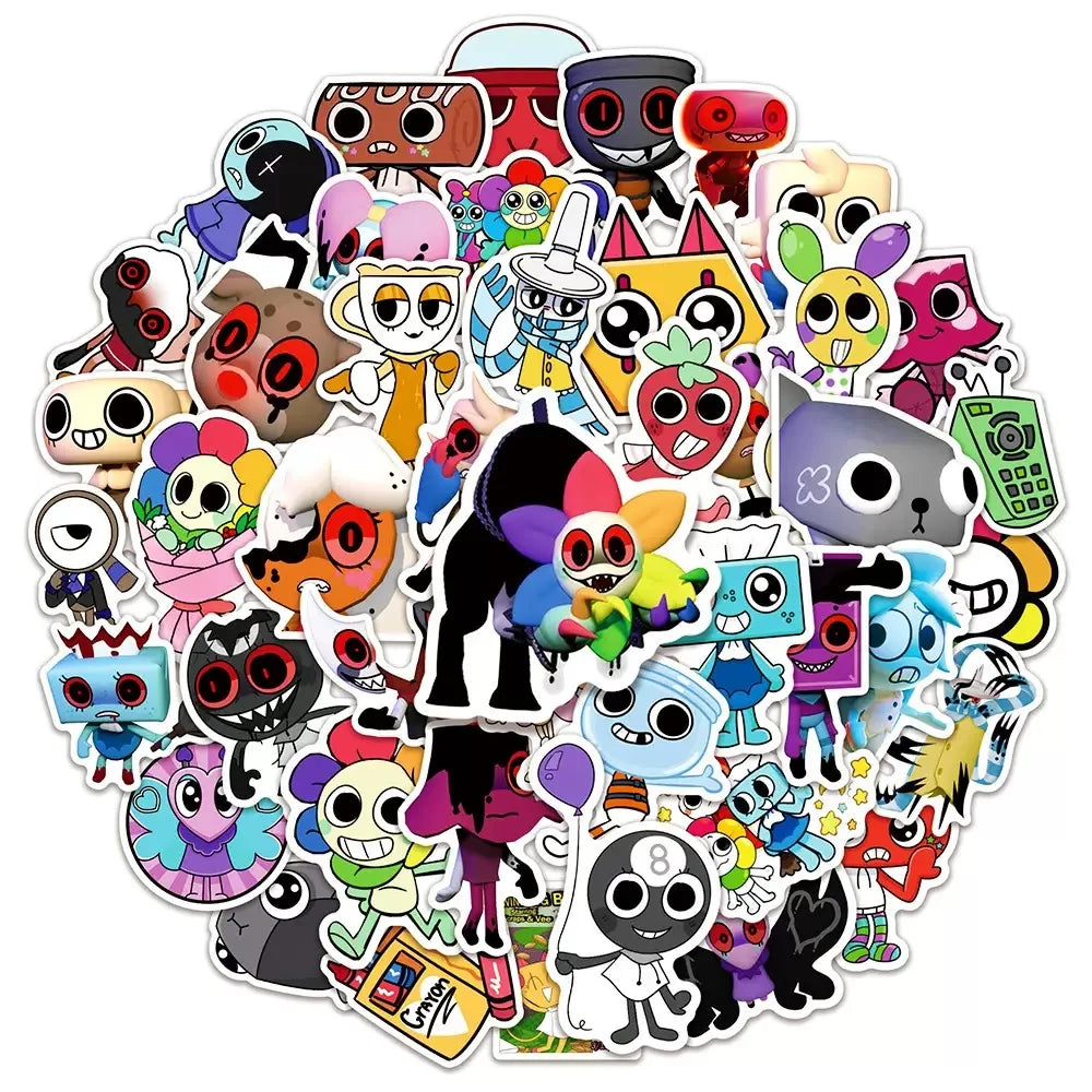 Funny Game Dandys World Stickers Cute Cartoon