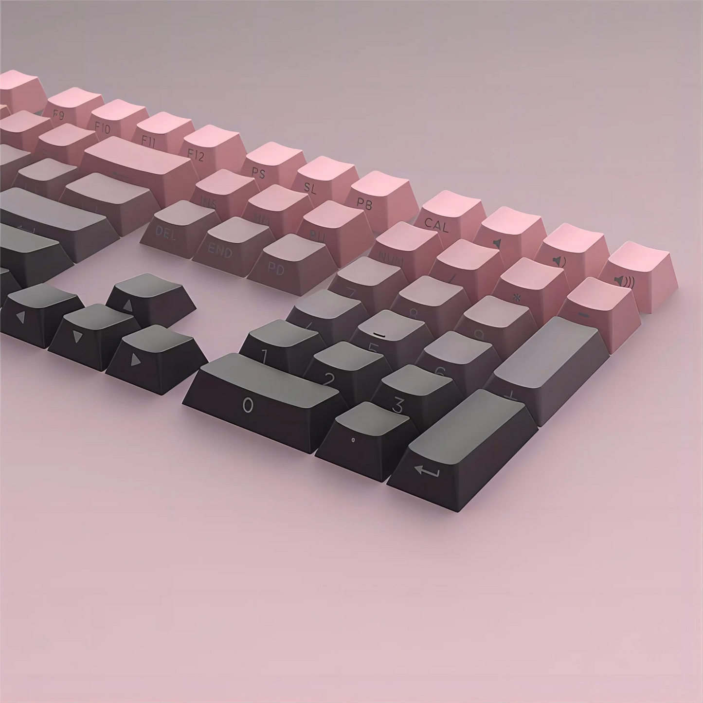 133 Keys Side Print Shine Through Keycap Set Double