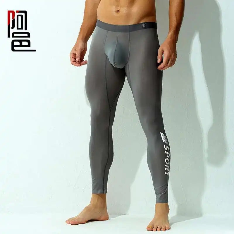 Home See Through Sheer Fitness Leggings Men