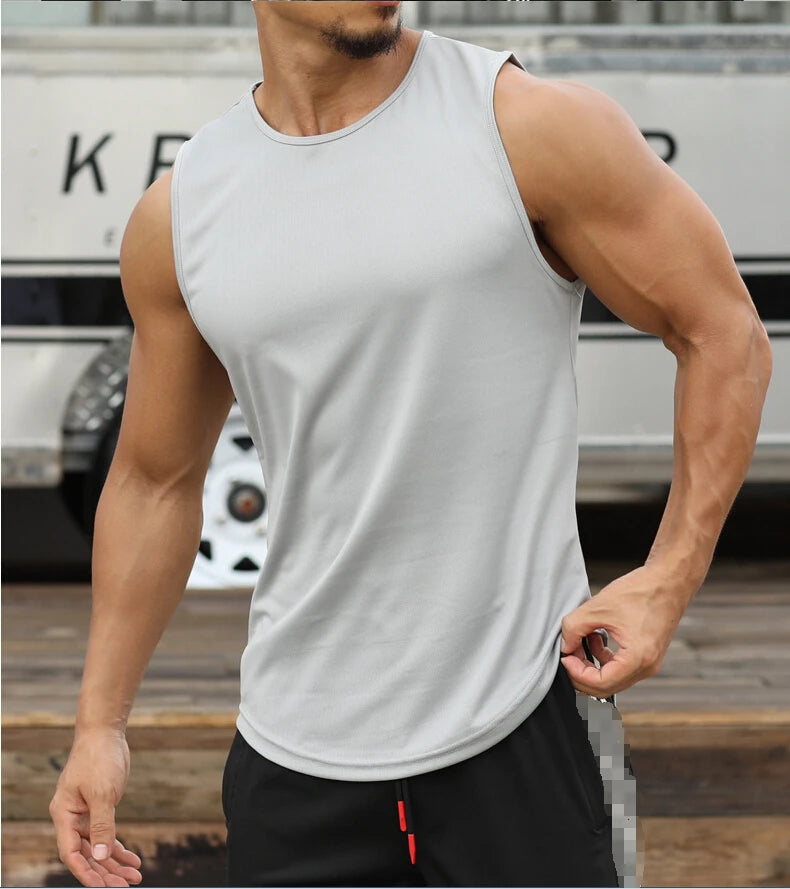 Men'S Sports Vest Summer Breathable Sleeveless