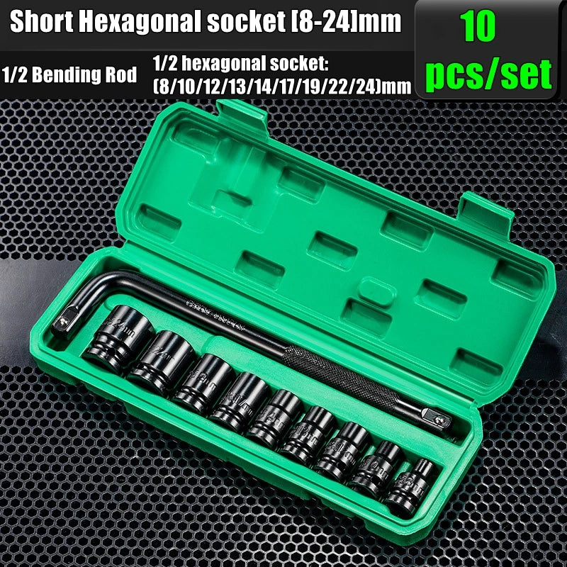 1/2 Sleeve Combination Drive Extended Socket Hexagonal