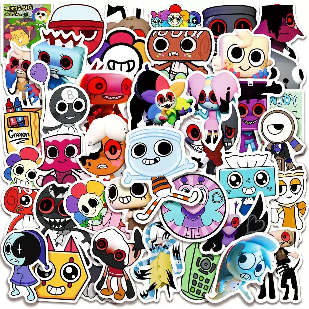 Funny Game Dandys World Stickers Cute Cartoon