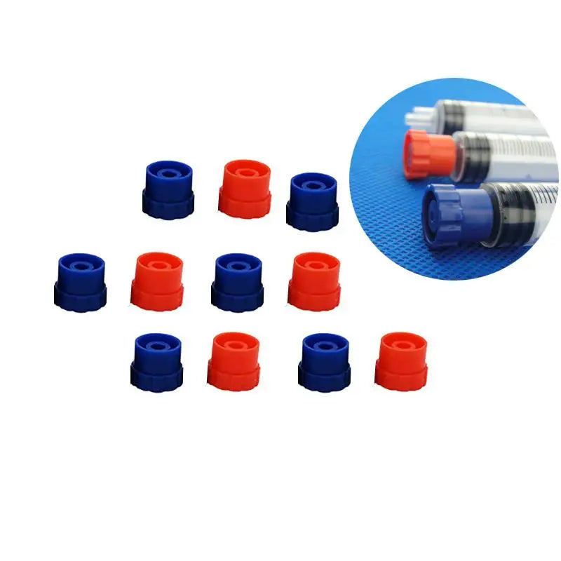 100pcs~25pcs Syringe Stop Tip Cap Luer Lock Syringe screw Precision