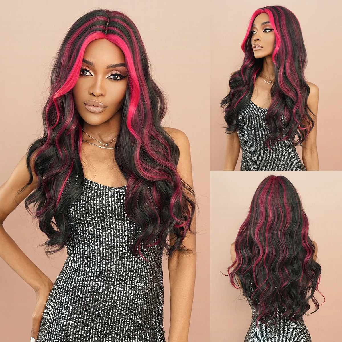 NAMM Long curly Hair Wig Brown