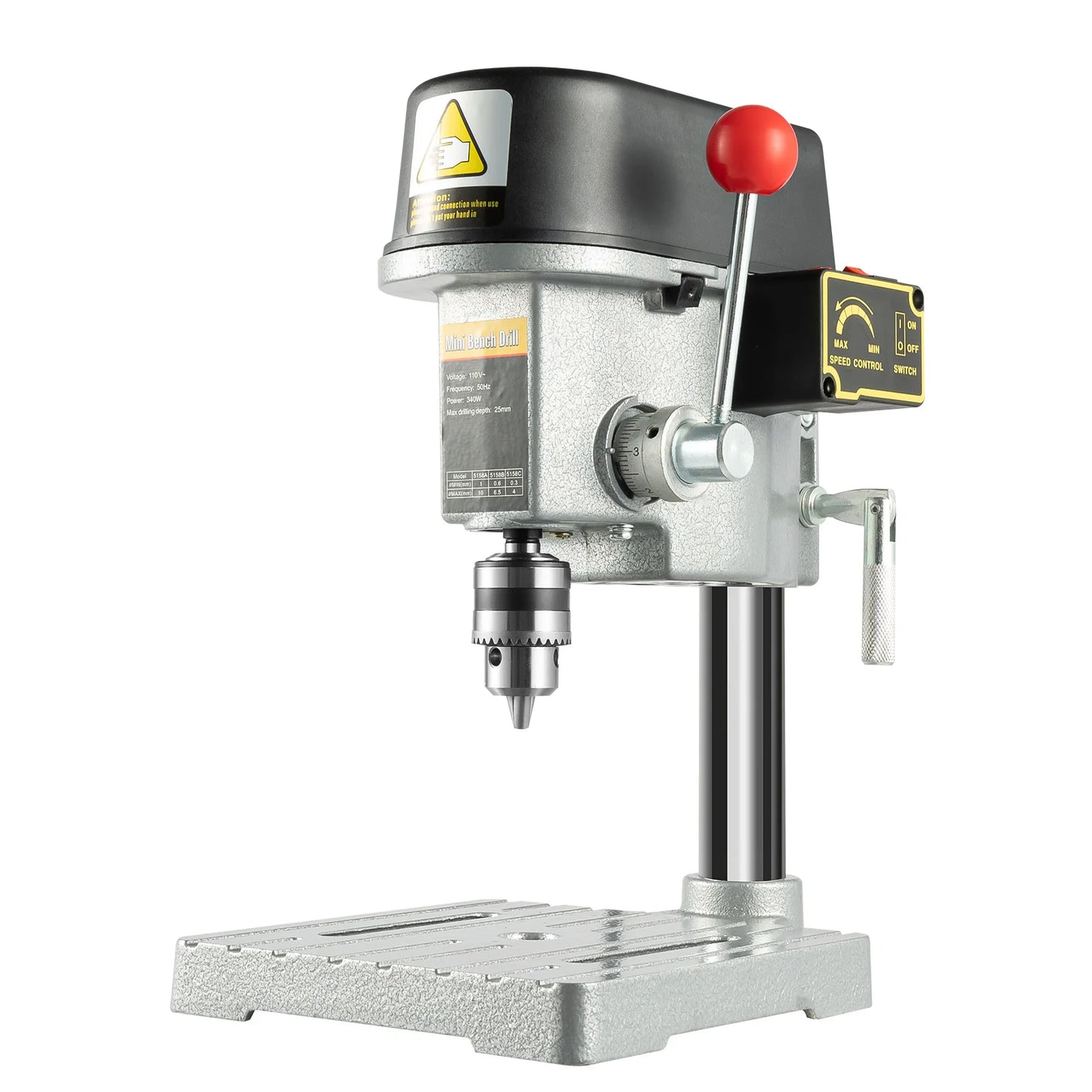Mini Benchtop Drill Press 340W 110V Electric Wood Drilling Machine