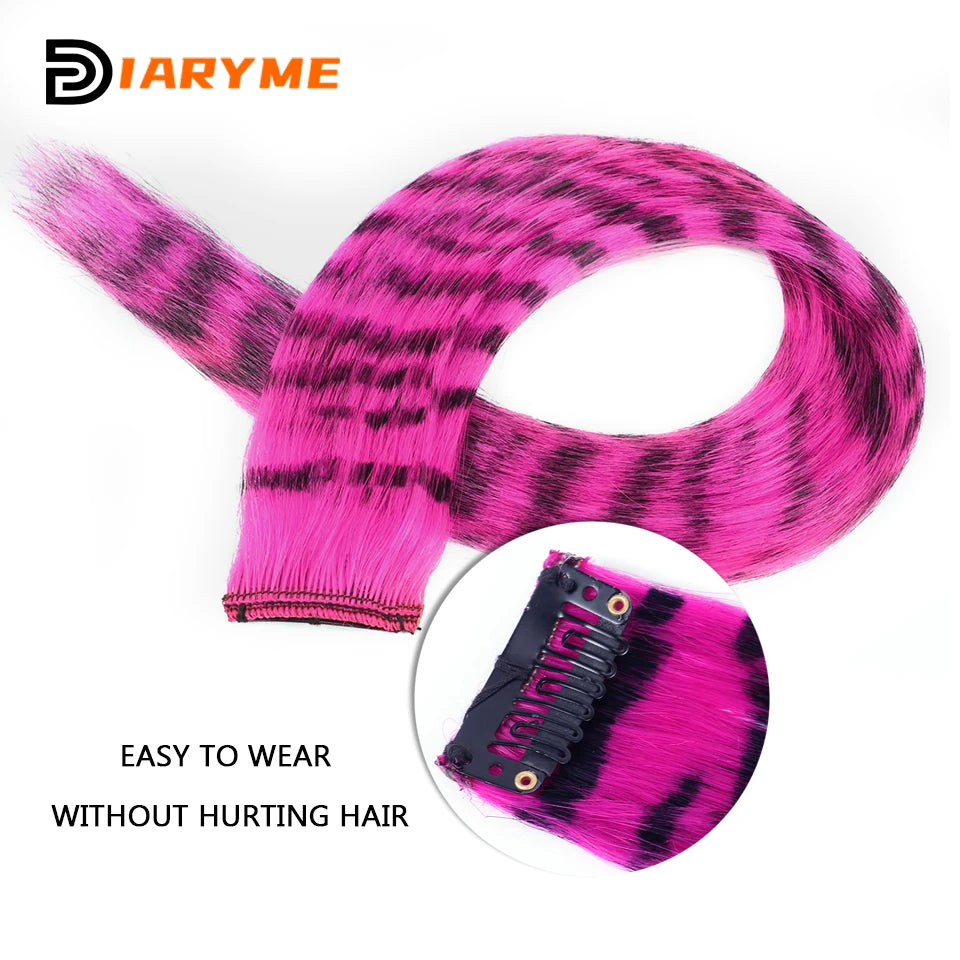 Synthetic One Card Hair Extension Wig Hair
