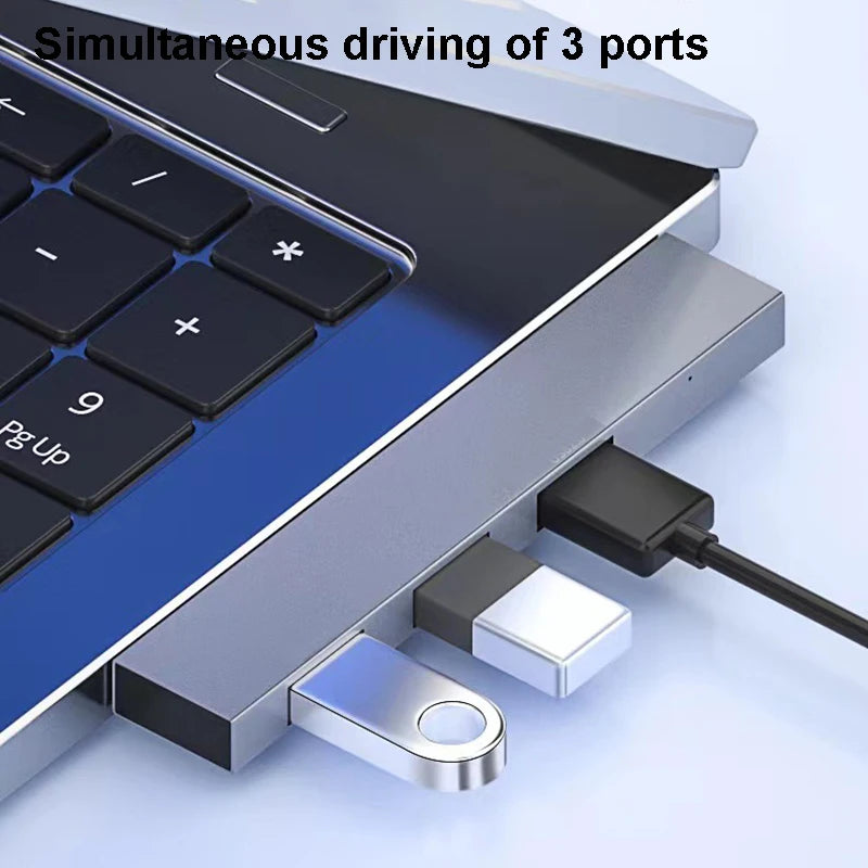 4 Port USB HUB 3.0 Type C 3.1 Multi USB Splitter