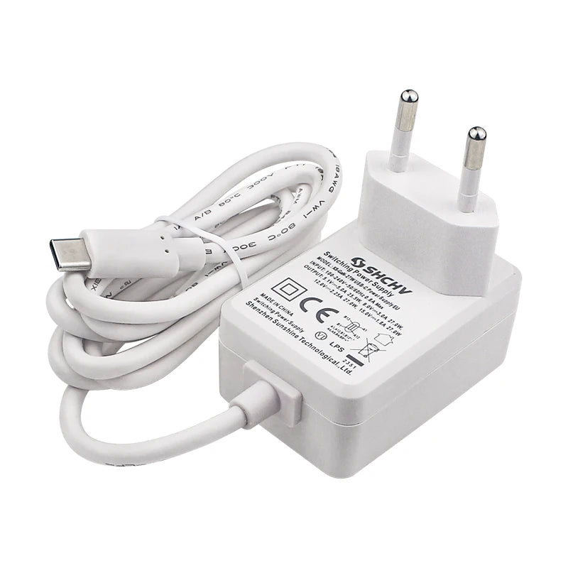 Raspberry Pi 5 5.1V 5A Power Supply PD 27W USB Type C