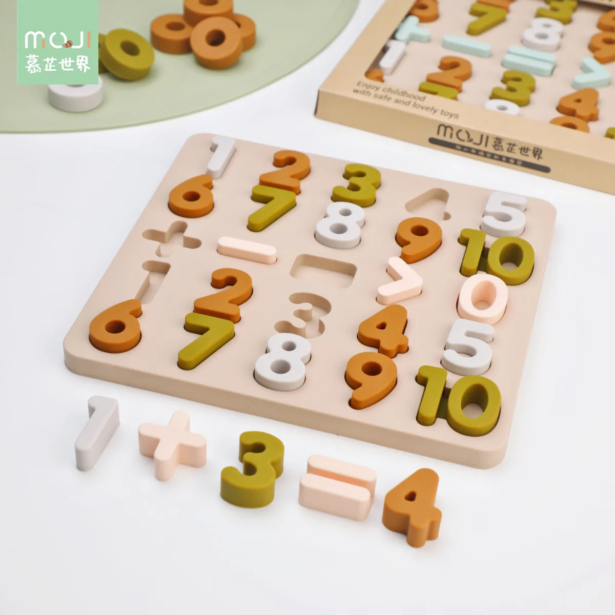 Silicone Montessori Letters Number Puzzle
