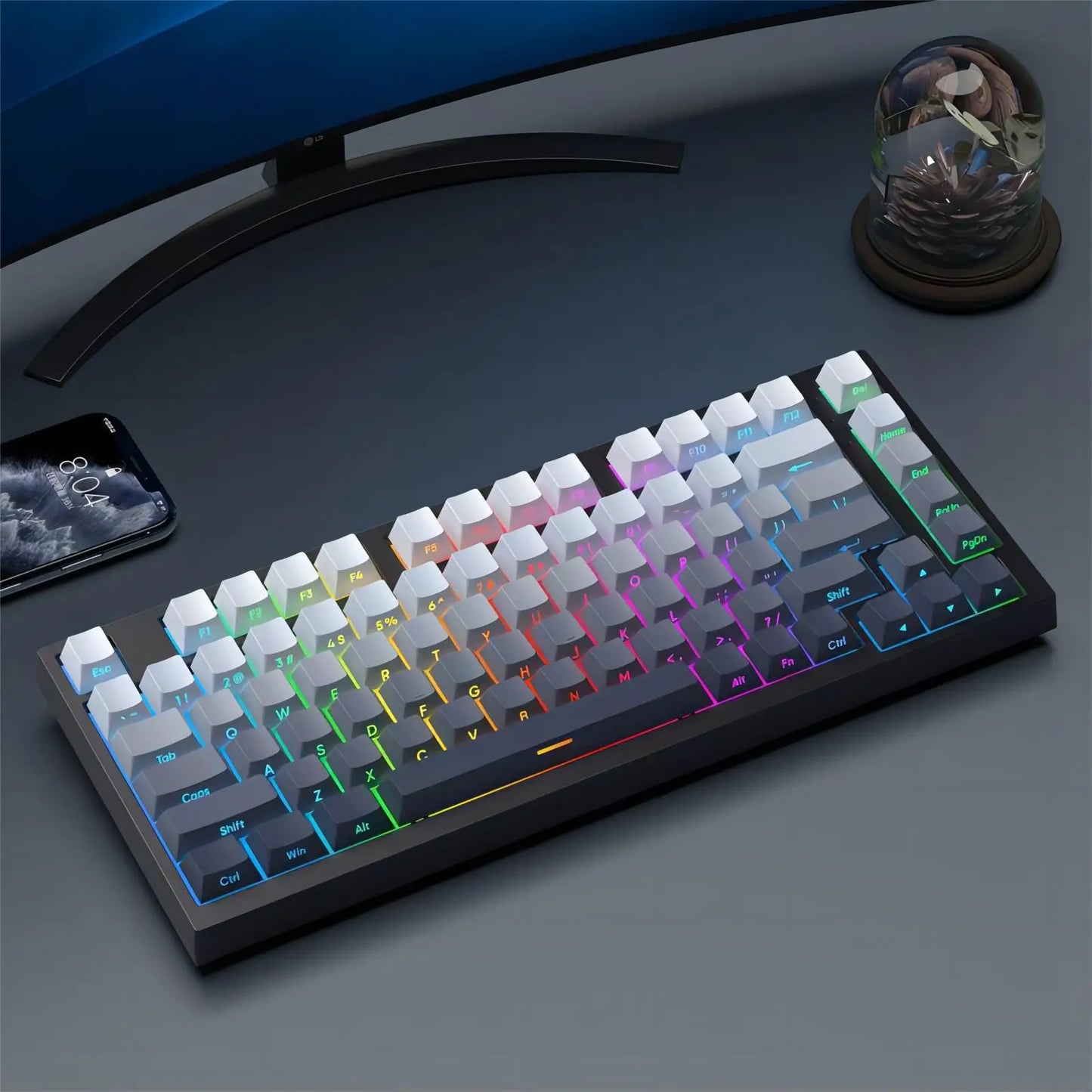 133 Keys Side Print Shine Through Keycap Set Double