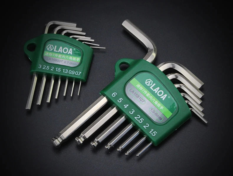 LAOA Mini 7-piece allen wrench hexagonal hexagonal screwdriver
