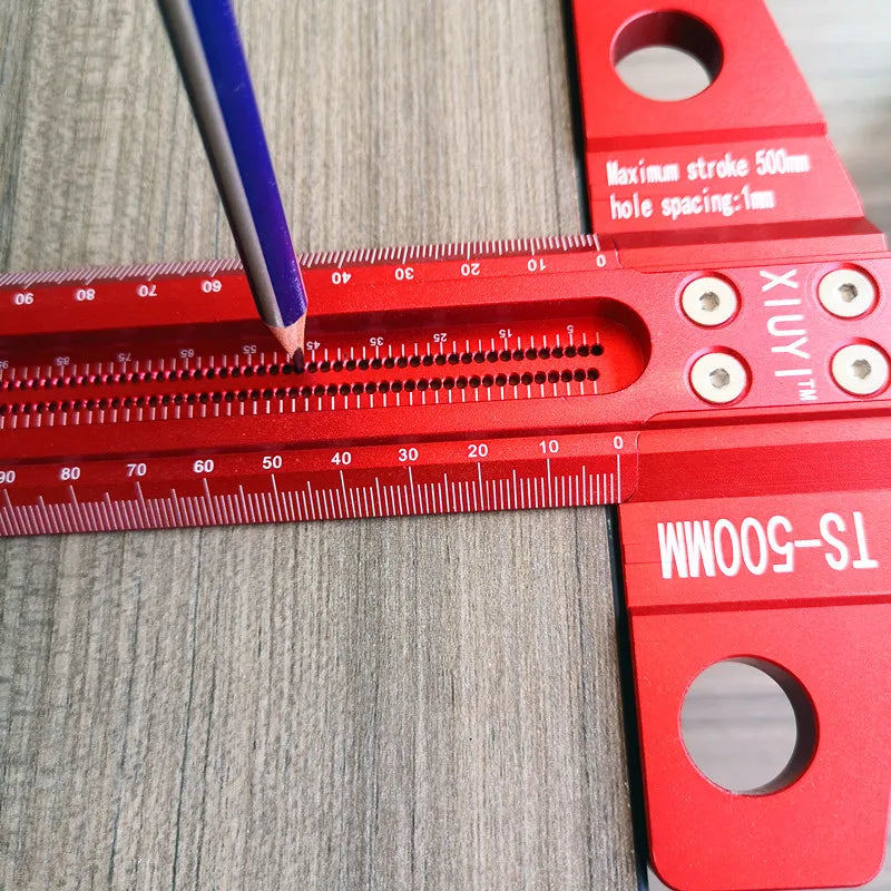 Precision Marking T-Ruler Aluminum Alloy Woodworking