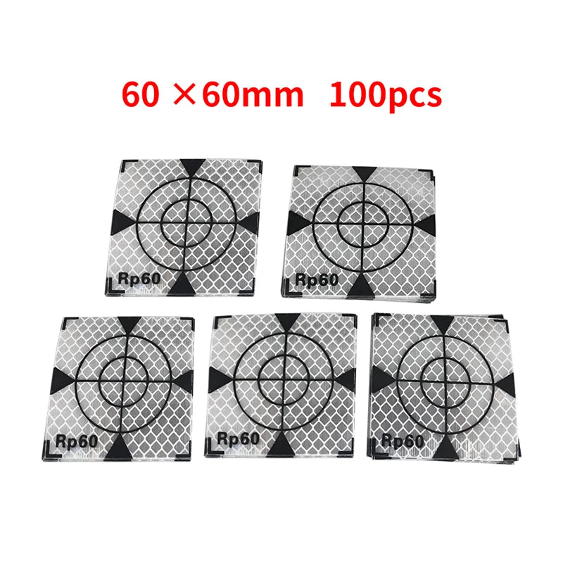 100pcs Size 60x60mm 20 30 40 50 mm Reflector Sheet