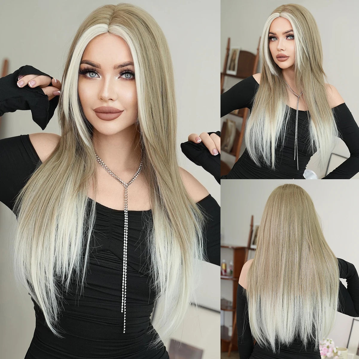 NAMM Long curly Hair Wig Brown