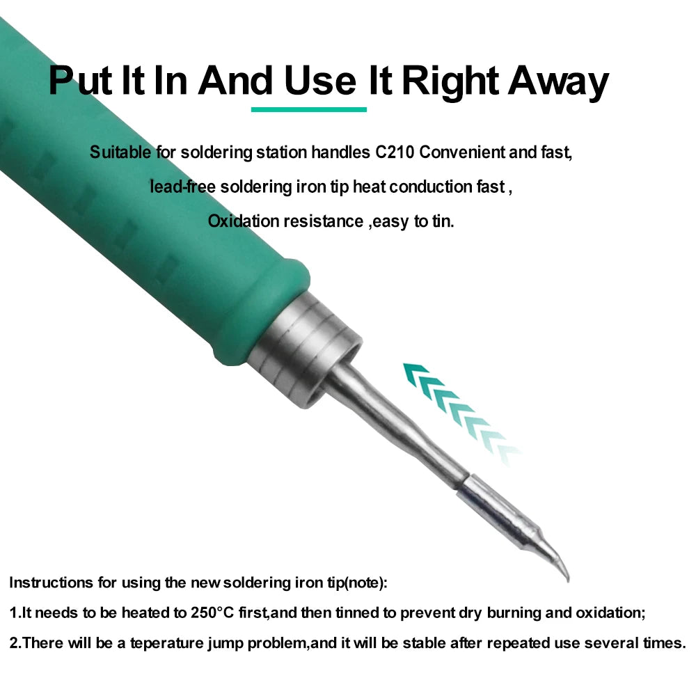 QUICKO C210 Series Integrated Soldering Iron Tips