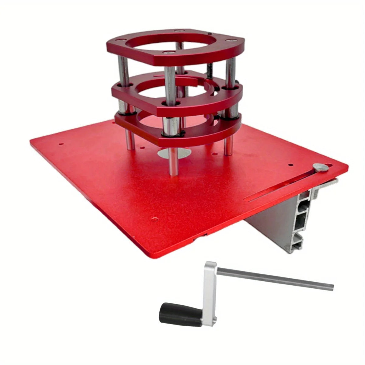 Woodworking Router Lift System and Aluminum Top Plate