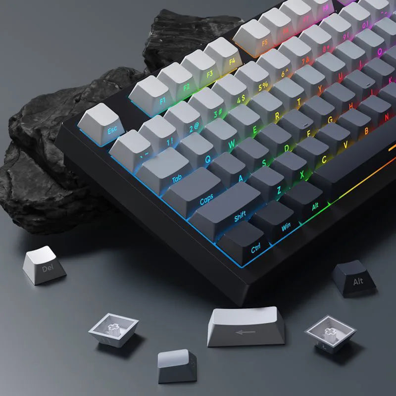 133 Keys Side Print Shine Through Keycap Set Double