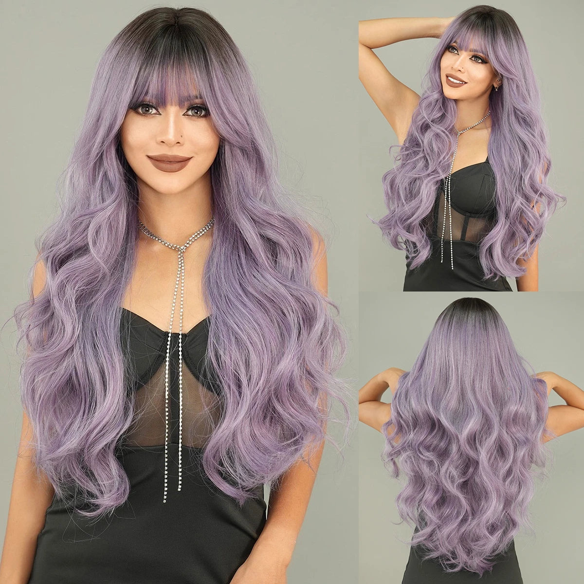 NAMM Long curly Hair Wig Brown