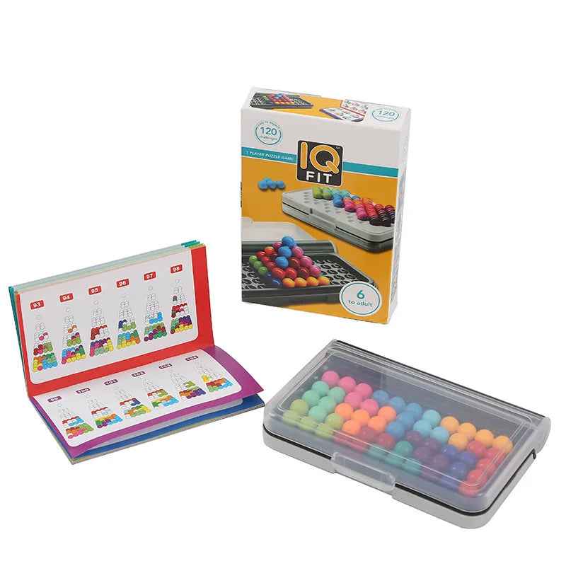 120 Challenges IQ 3D Puzzle Board Game Classic Pyramid Plate