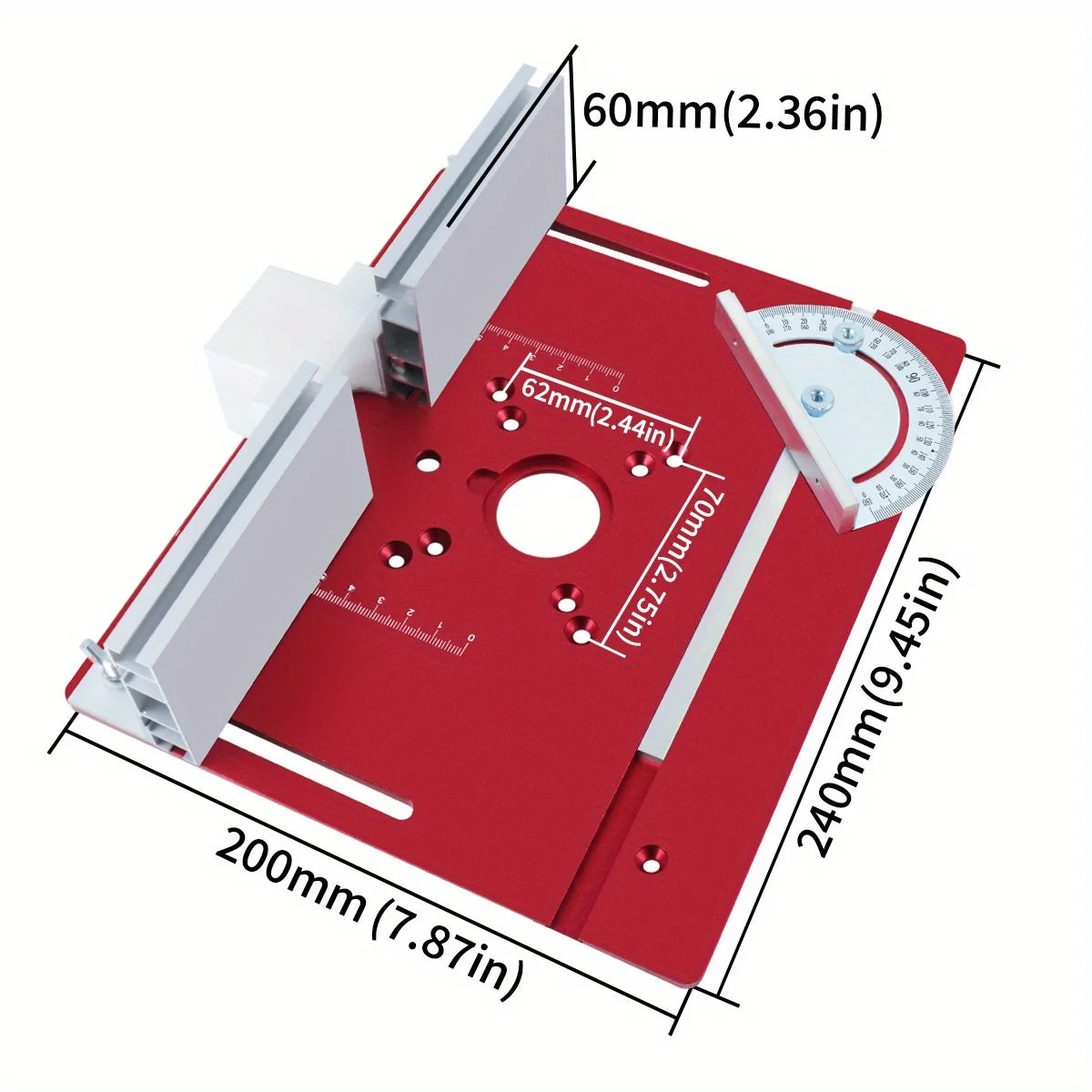 Woodworking Router Lift System and Aluminum Top Plate