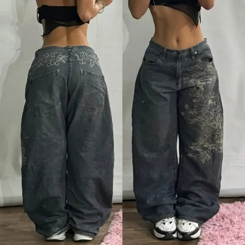 American New Fashion Letter Embroidery Washed