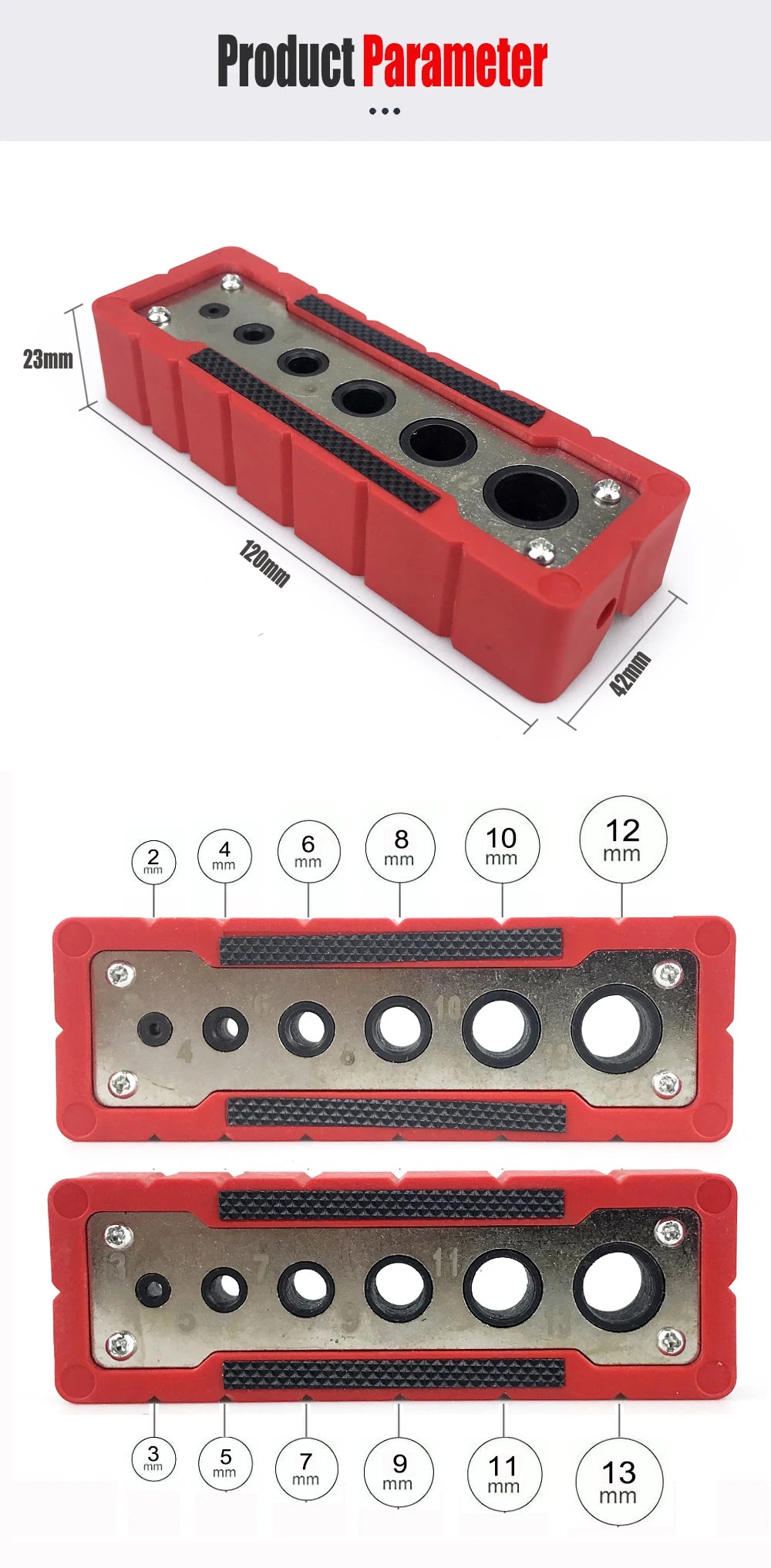 Multifunctional Hole Puncher 2-12/3-13mm Drilling Guide
