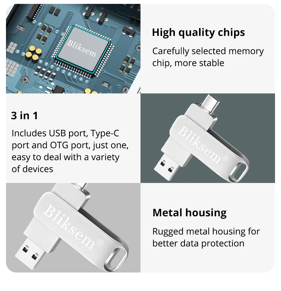 Bliksem TYPE-C Flash Drive OTG 32GB 64GB