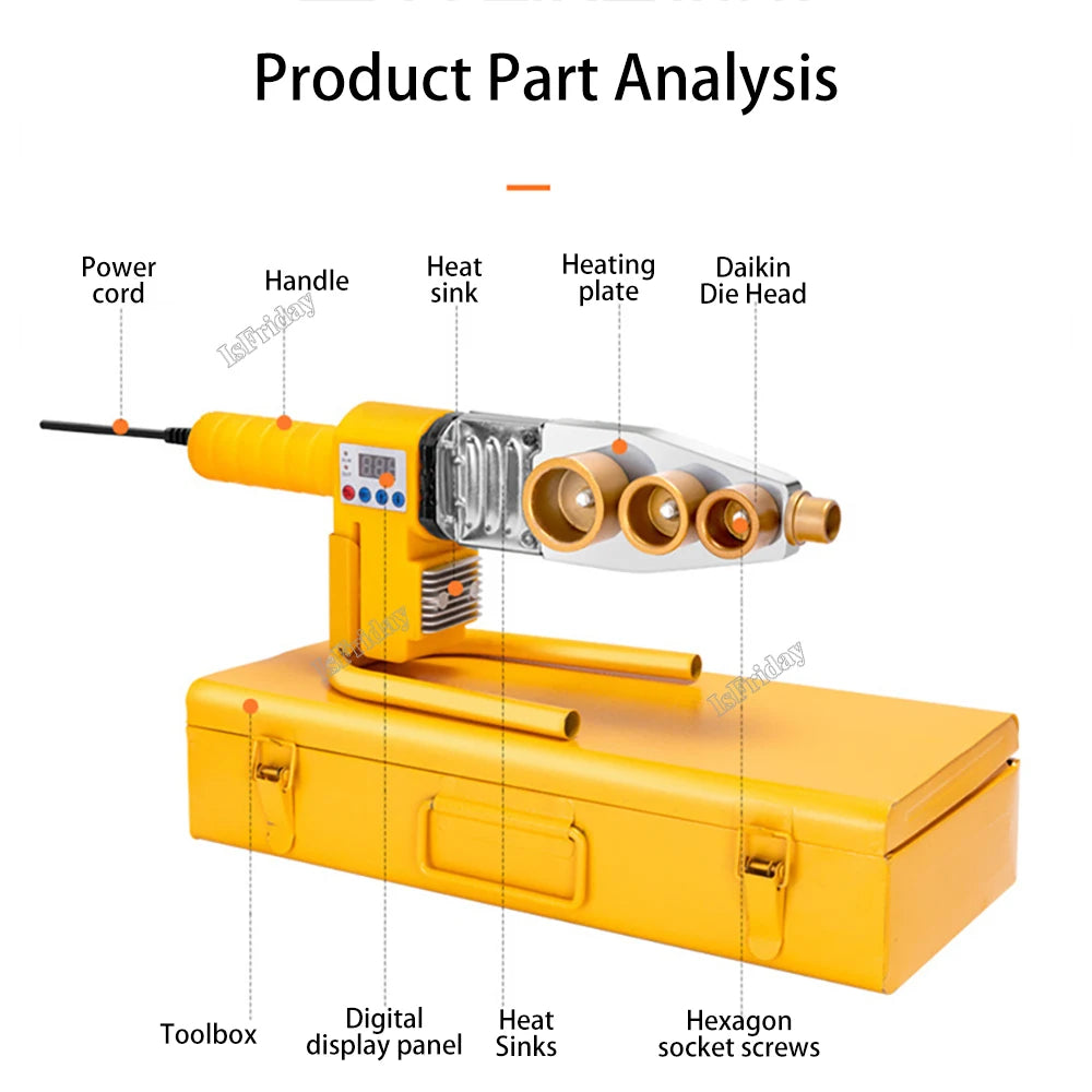 PB/PP/PE/PPR Pipe Welding Machine 600W-1000W pvc pipe