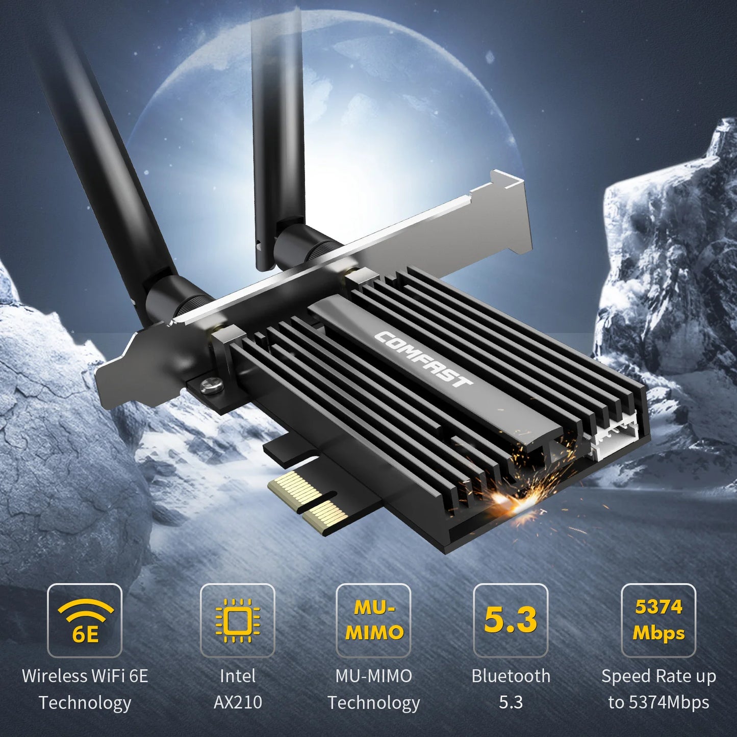Comfast WiFi 6 PCI-E Wireless Adapter