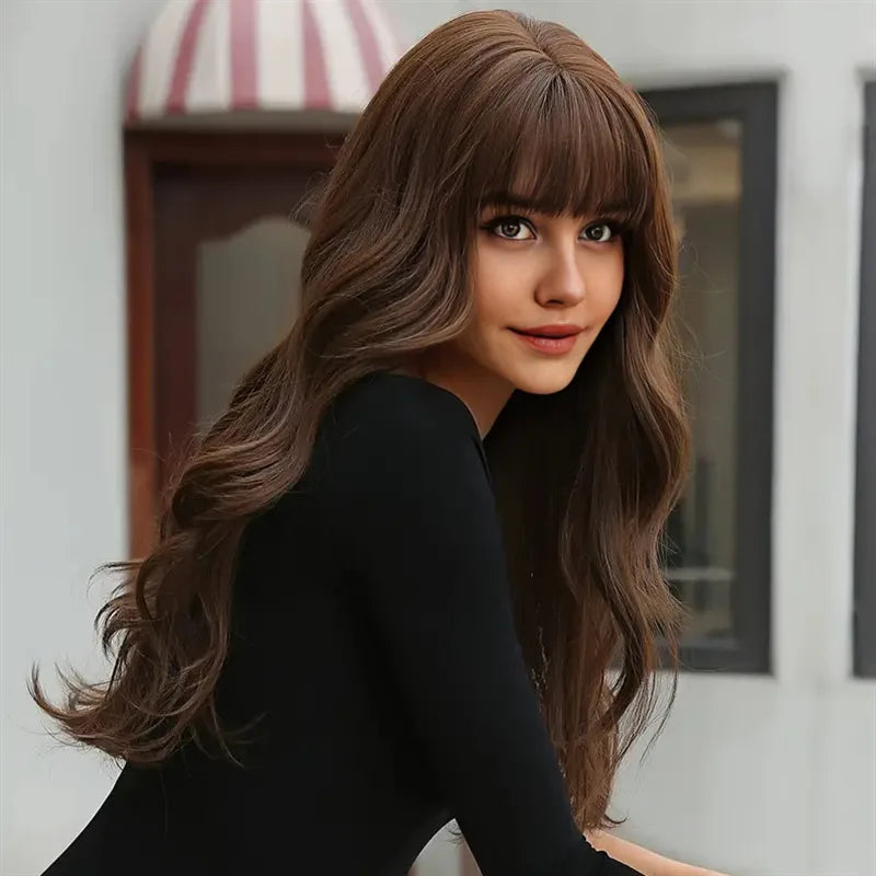 New synthetic fiber wig female