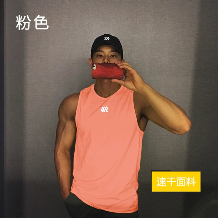 Men'S Sports Vest Summer Breathable Sleeveless