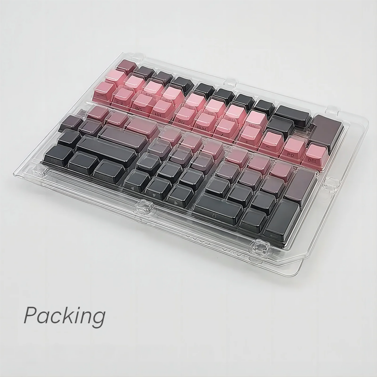 133 Keys Side Print Shine Through Keycap Set Double