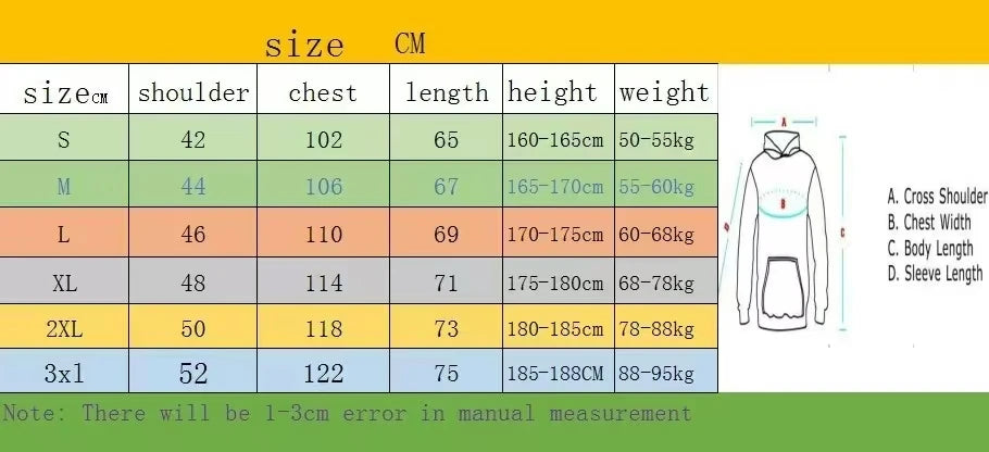 Fashion Printed Hoodies Men's Casual Autumn